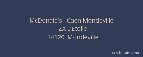 McDonald's - Caen Mondeville