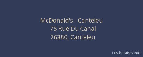 McDonald's - Canteleu