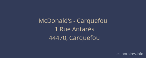 McDonald's - Carquefou