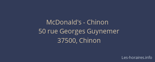McDonald's - Chinon