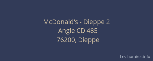 McDonald's - Dieppe 2
