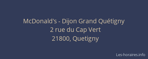 McDonald's - Dijon Grand Quétigny