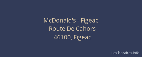 McDonald's - Figeac