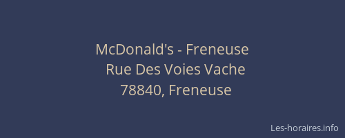 McDonald's - Freneuse