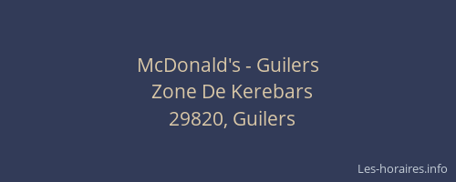 McDonald's - Guilers
