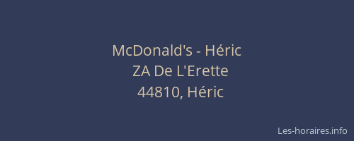 McDonald's - Héric