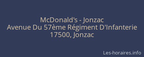 McDonald's - Jonzac