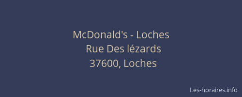 McDonald's - Loches