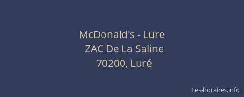 McDonald's - Lure