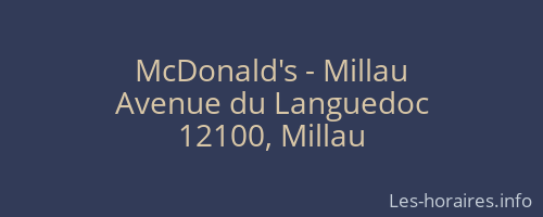 McDonald's - Millau