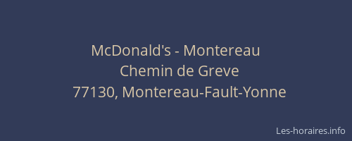 McDonald's - Montereau
