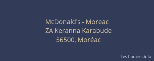 McDonald's - Moreac