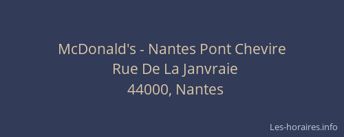 McDonald's - Nantes Pont Chevire