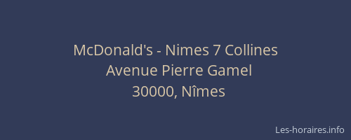 McDonald's - Nimes 7 Collines