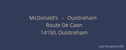 McDonald's   -   Ouistreham