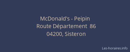McDonald's - Peipin