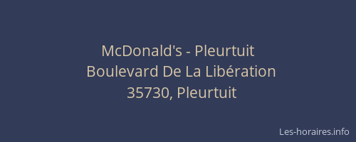 McDonald's - Pleurtuit