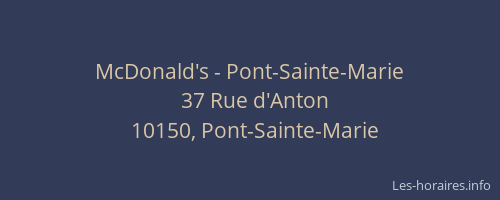 McDonald's - Pont-Sainte-Marie