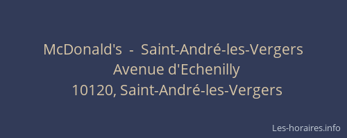 McDonald's  -  Saint-André-les-Vergers