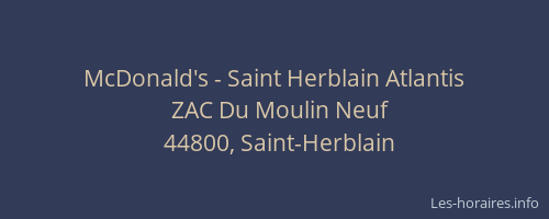 McDonald's - Saint Herblain Atlantis