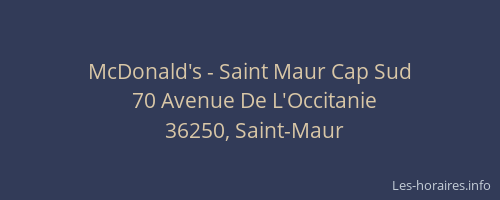 McDonald's - Saint Maur Cap Sud