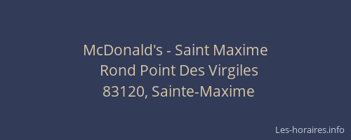 McDonald's - Saint Maxime