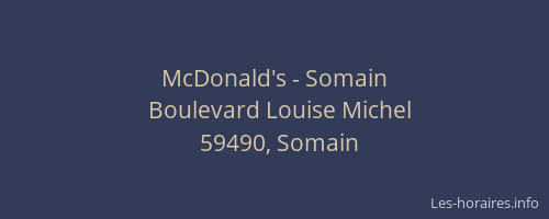 McDonald's - Somain