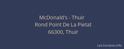 McDonald's - Thuir