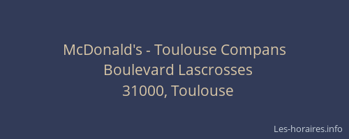 McDonald's - Toulouse Compans