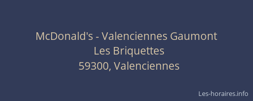 McDonald's - Valenciennes Gaumont