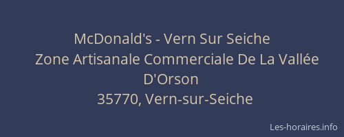 McDonald's - Vern Sur Seiche