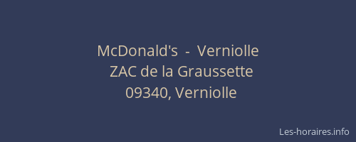 McDonald's  -  Verniolle