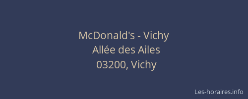 McDonald's - Vichy