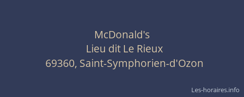 McDonald's