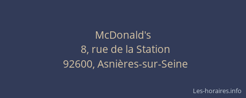 McDonald's