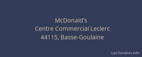 McDonald's