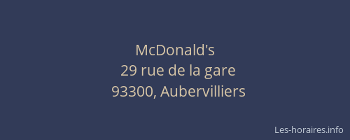 McDonald's