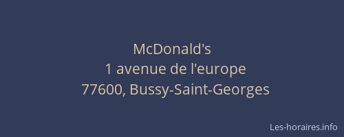 McDonald's