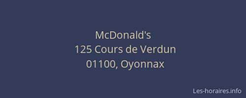 McDonald's