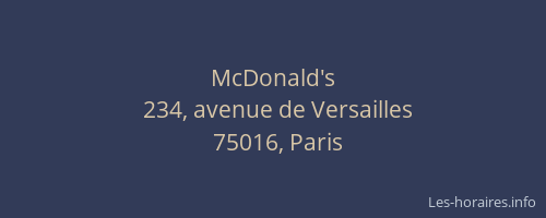 McDonald's