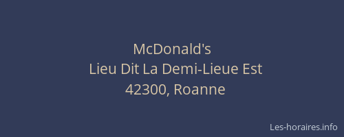 McDonald's