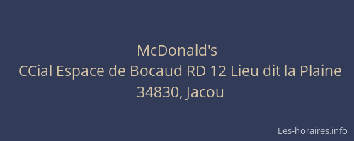 McDonald's