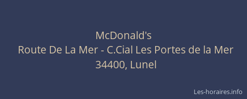 McDonald's