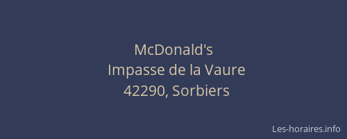 McDonald's