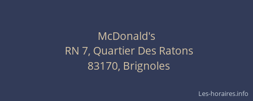 McDonald's