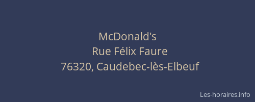 McDonald's
