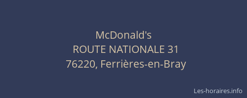 McDonald's