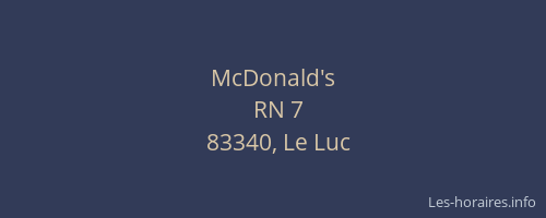 McDonald's