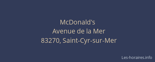 McDonald's