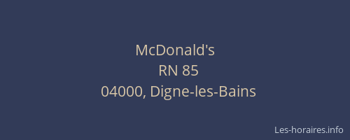 McDonald's